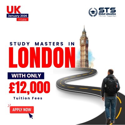 Study masters in LONDON, £12,000 only!